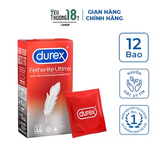 Bao cao su Durex Fetherlite Ultima 12 bao - Che tên sản phẩm