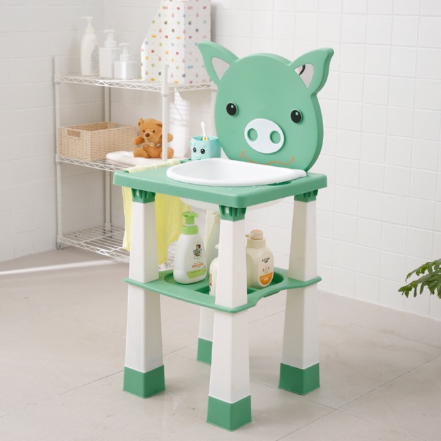 BỒN RỬA MẶT MINI CHO BÉ CÓ VAN VÀ ỐNG XẢ NƯỚC