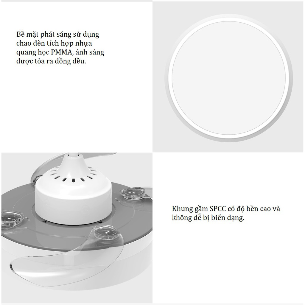 Quạt trần kèm đèn LED thông minh Xiaomi Yeelight C900
