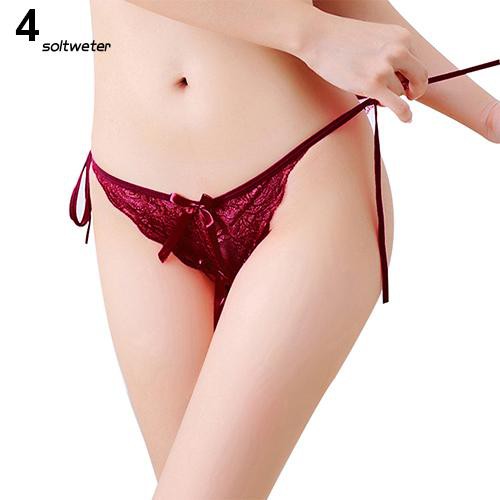 Quần lót lọt khe phối ren phong cách quyến rũ dành cho nữ