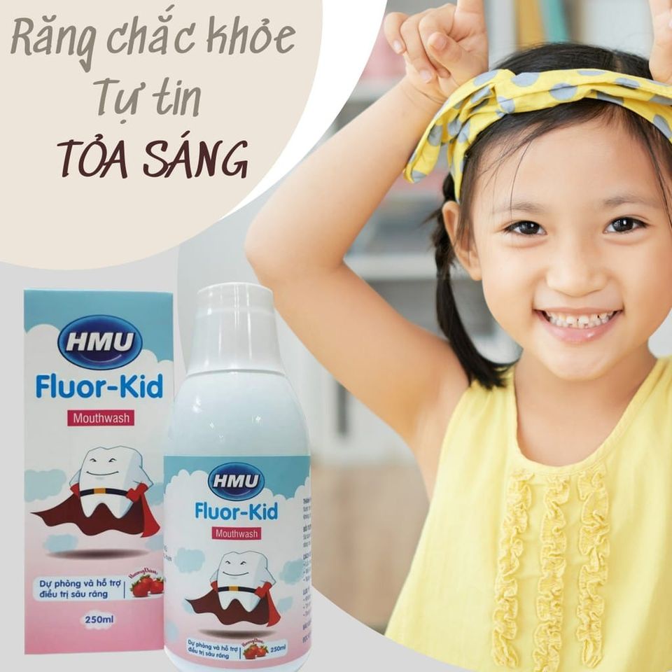 Nước Súc Miệng HMU FLUOR-KID, CHLOR-KID - Đại học Y Hà Nội - Dành Cho Trẻ Em