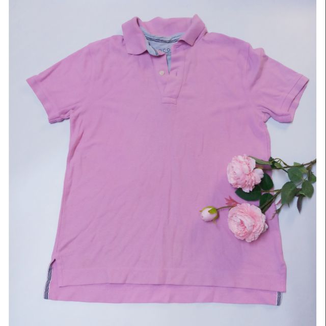 Áo thun cá sấu hồng (used)