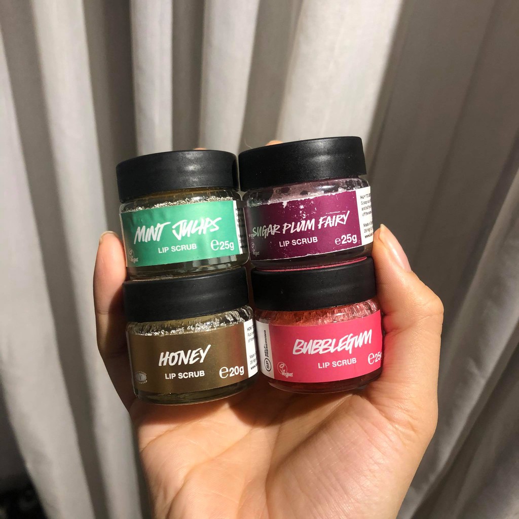 LUSH - Tẩy Tế Bào Chết Cho Môi Lip Scrub Bubblegum / Mint Julips / Honey / Plum Fairy