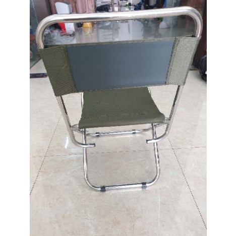 Ghế ngồi dã ngoại,câu cá khung inox kích thước(35x37x75 cm)- Shop đồ câu phía bắc