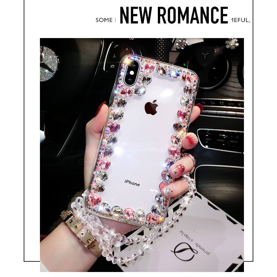 Ốp lưng iphone Đính đá cao cấp 6/6s/6plus/6splus/7/7plus/8/8plus/x/xs/xsmax/11/11pro/11 promax/ 12promax_B007 | BigBuy360 - bigbuy360.vn