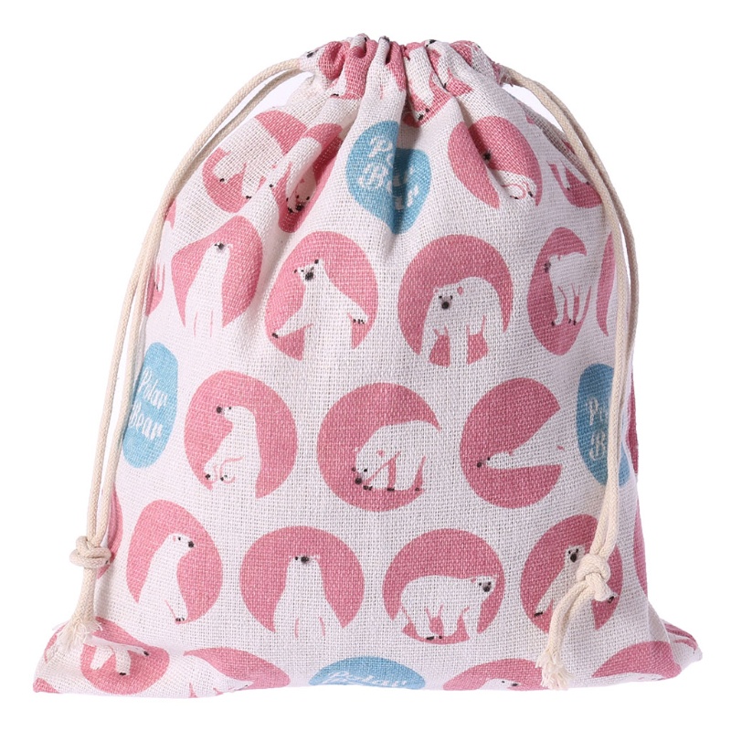 Túi Dây Rút Cotton Lanh Đựng Đồ Lót / Đồ Chơi Tiện Lợi