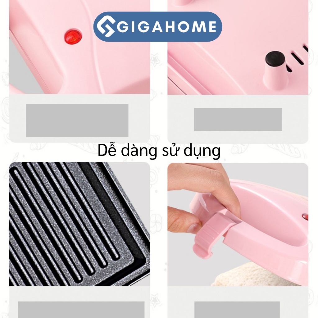 Máy Nướng Bánh Mì, Kẹp Sandwich GIGAHOME Đa Năng, Tiện Dụng 9587