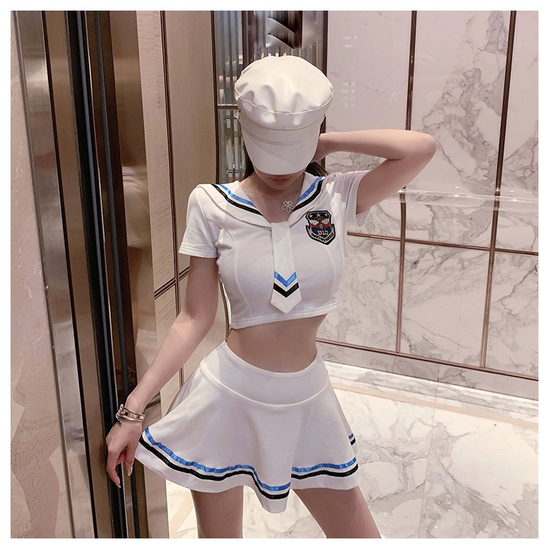 Đồ ngủ Cosplay thủy thủ Sexy màu trắng nhẹ nhàng | BigBuy360 - bigbuy360.vn