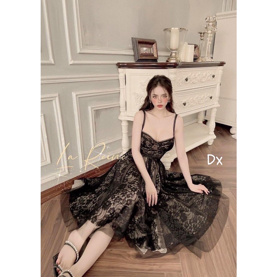 Đầm ren dáng dài sang chảnh