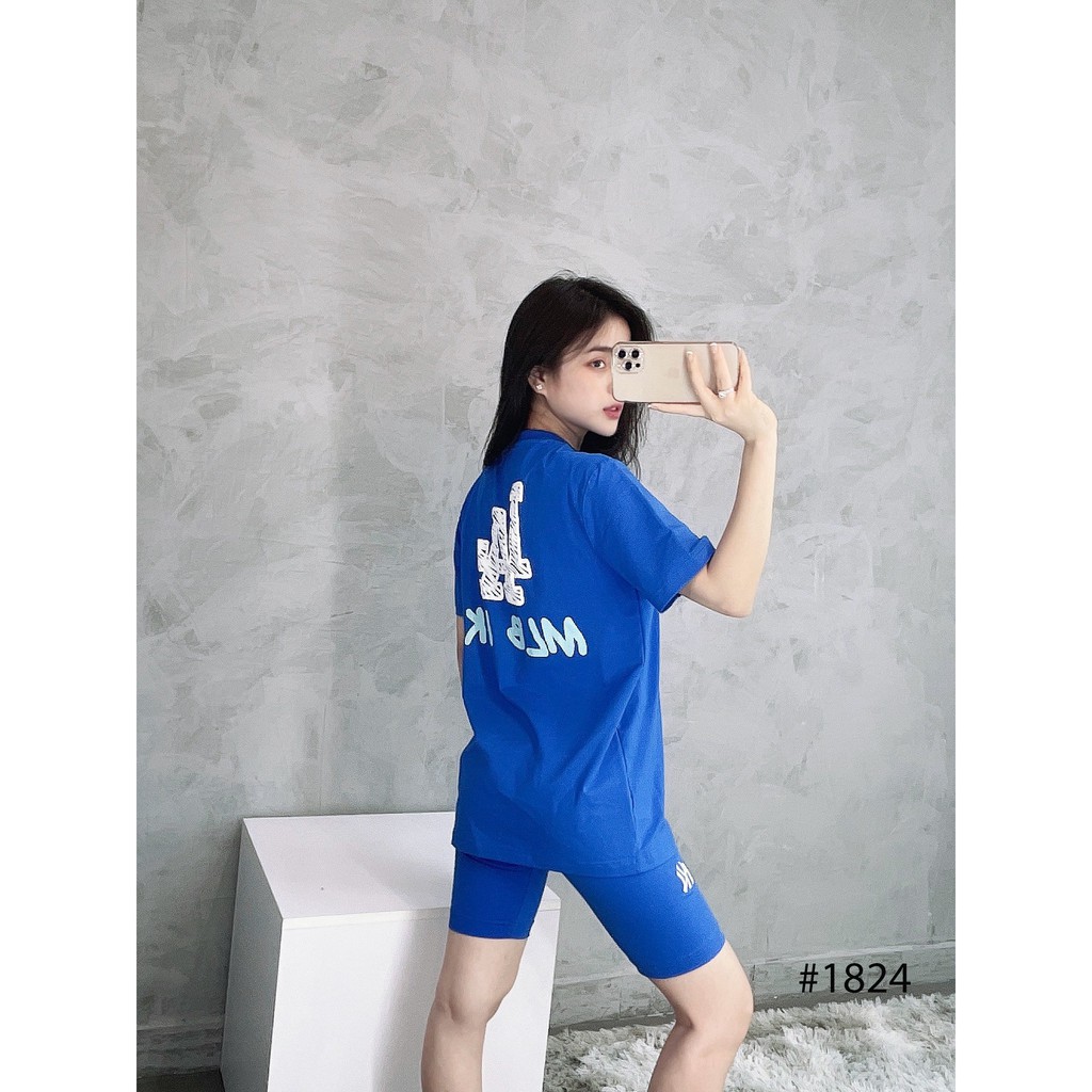 (HÀNG XUẤT XỊN) Áo xanh 1824 M//L//B LIKEPLAY L//A BLUE TEE Made in V//N full tag code  Size XS S M L