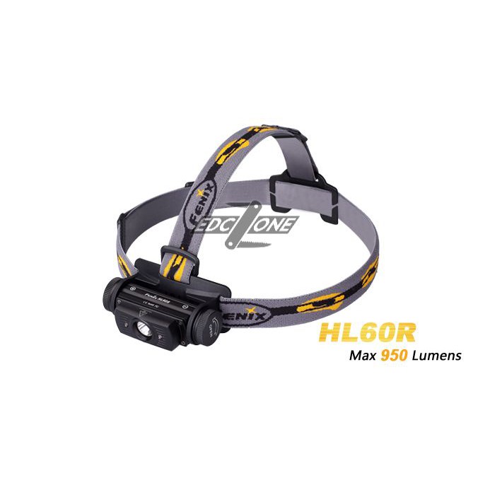 CHÍNH HÃNG FENIX - Đèn pin đeo trán HL60R Black - 950 Lumens (Màu đen )