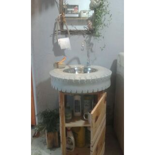 Combo Tủ Lavabo Vintage di động