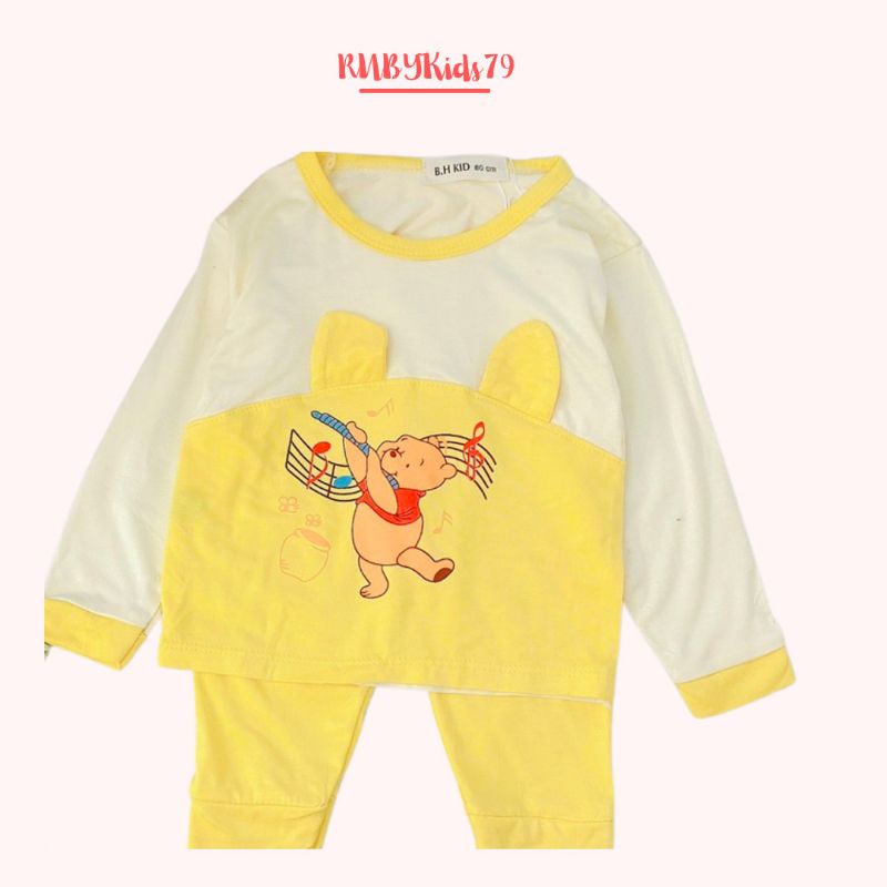 Đồ dài tay cho bé gái chất vải thun lạnh 4 chiều mát mịn - rubykids79