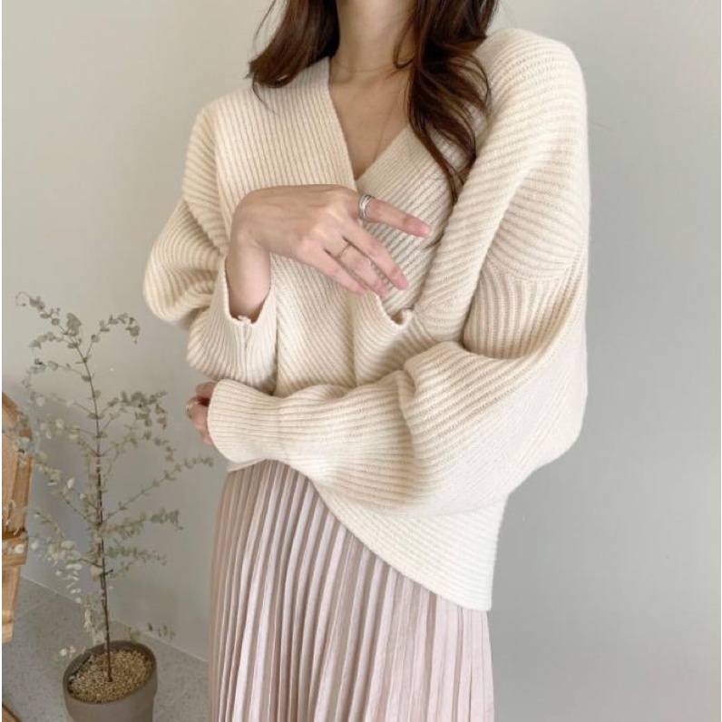 ÁO LEN VẠT LỆCH SIÊU XINH ( 3 mau) | BigBuy360 - bigbuy360.vn