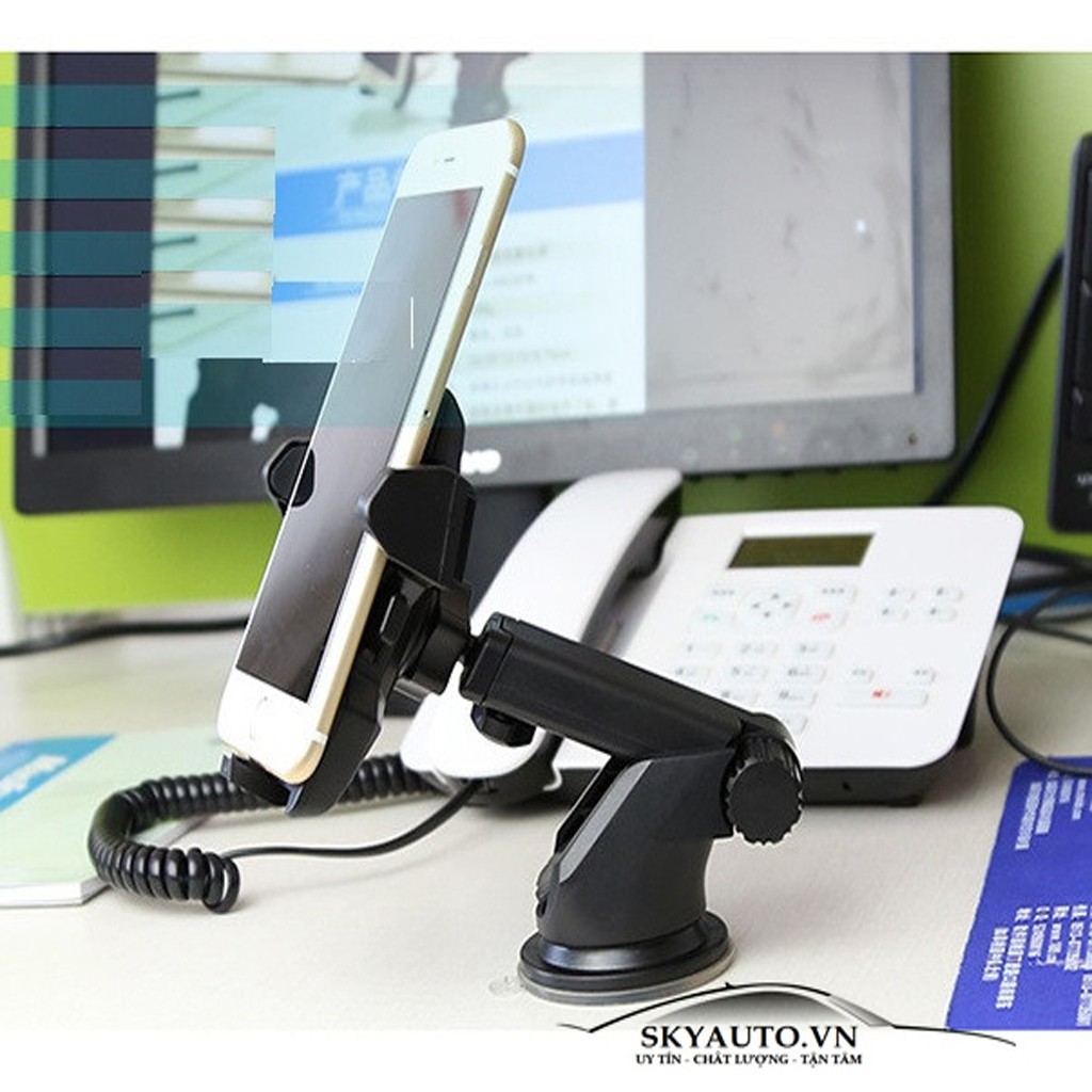 ✔️ Giá Đỡ Điện Thoại Trên oto Xe Hơi Đế Hít Chân Không Thương Hiệu Long Check | BigBuy360 - bigbuy360.vn