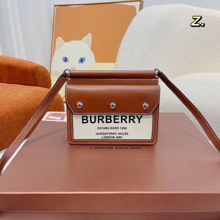 Túi Đeo Vai / Túi Xách / Túi Xách Mini Burberry Có Khóa Kéo Phong Cách Boho Cho Nữ
