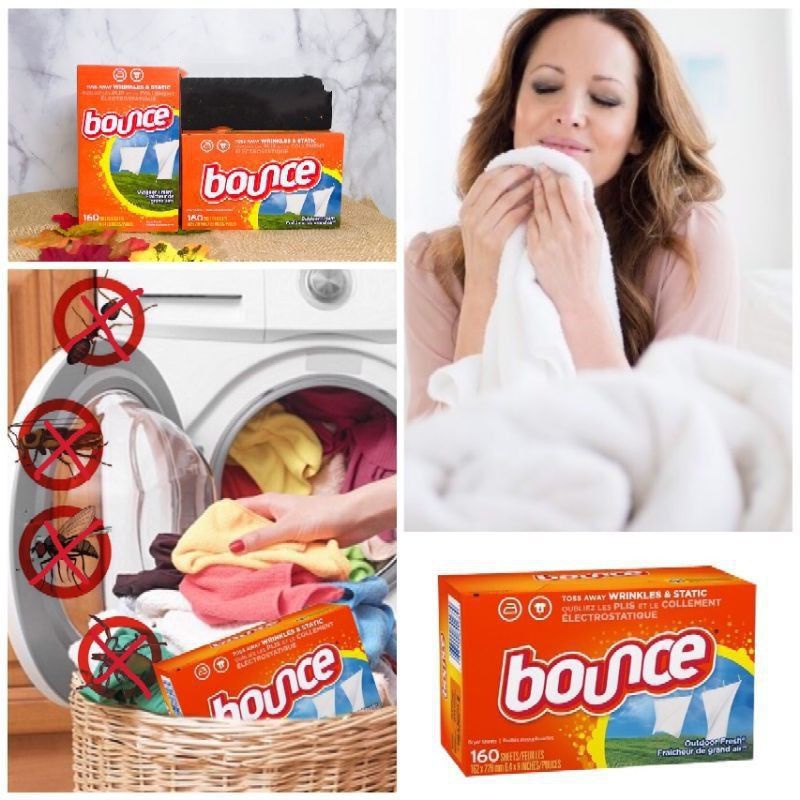 Giấy giảm nhăn và làm thơm quần áo BOUNCE của mỹ