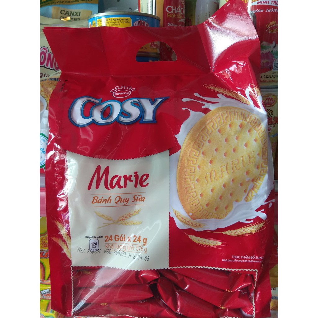 Bánh Cosy Marie 576g (24 Gói) Bánh Quy Sữa