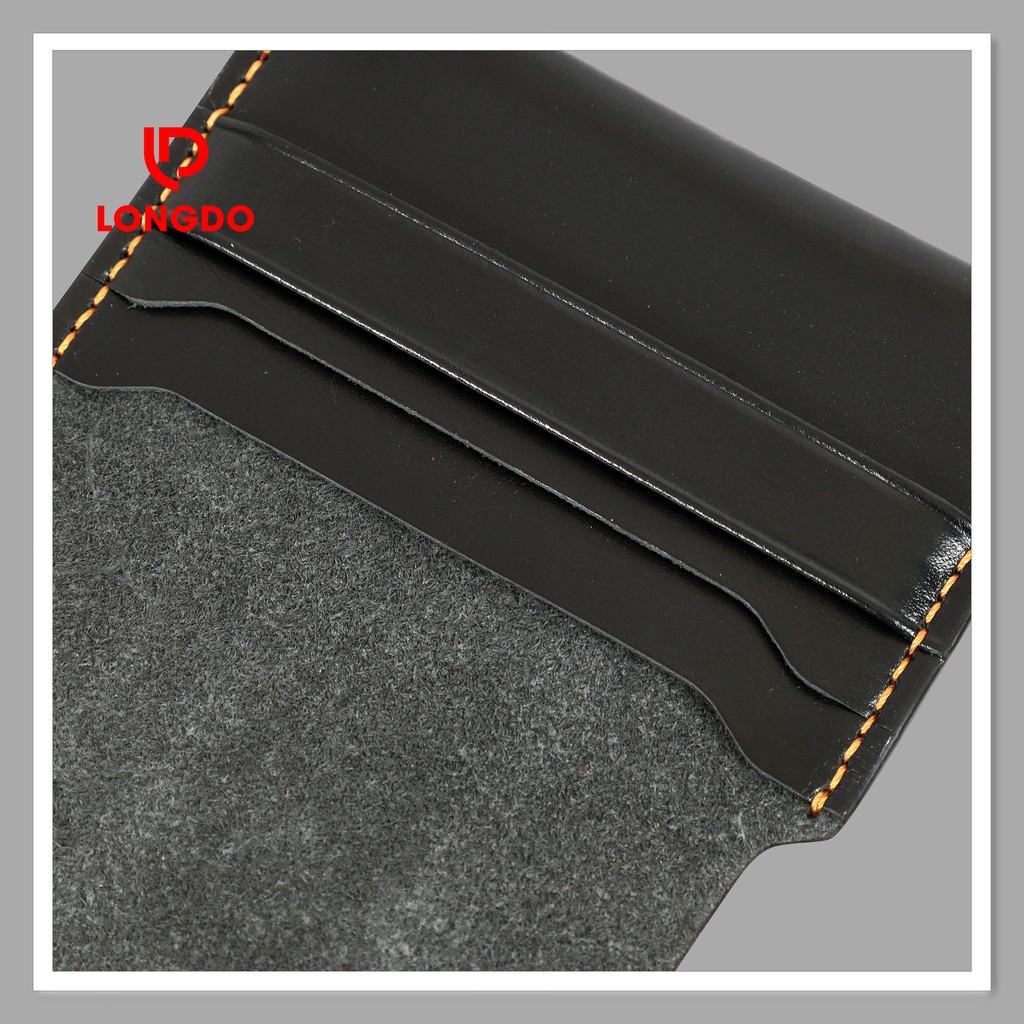 Ví đựng thẻ nam cao cấp - Cam kết 100% da bò thật - Hàng chính hãng thương hiệu Longdo Leather - C01