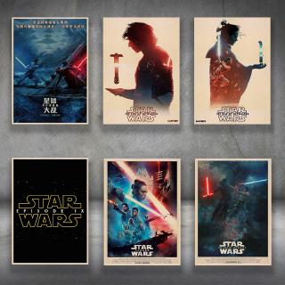 Tranh Treo Tường In Hình Phim Star Wars The Rise of Skywalker IX 2019 Trang Trí Nhà Cửa