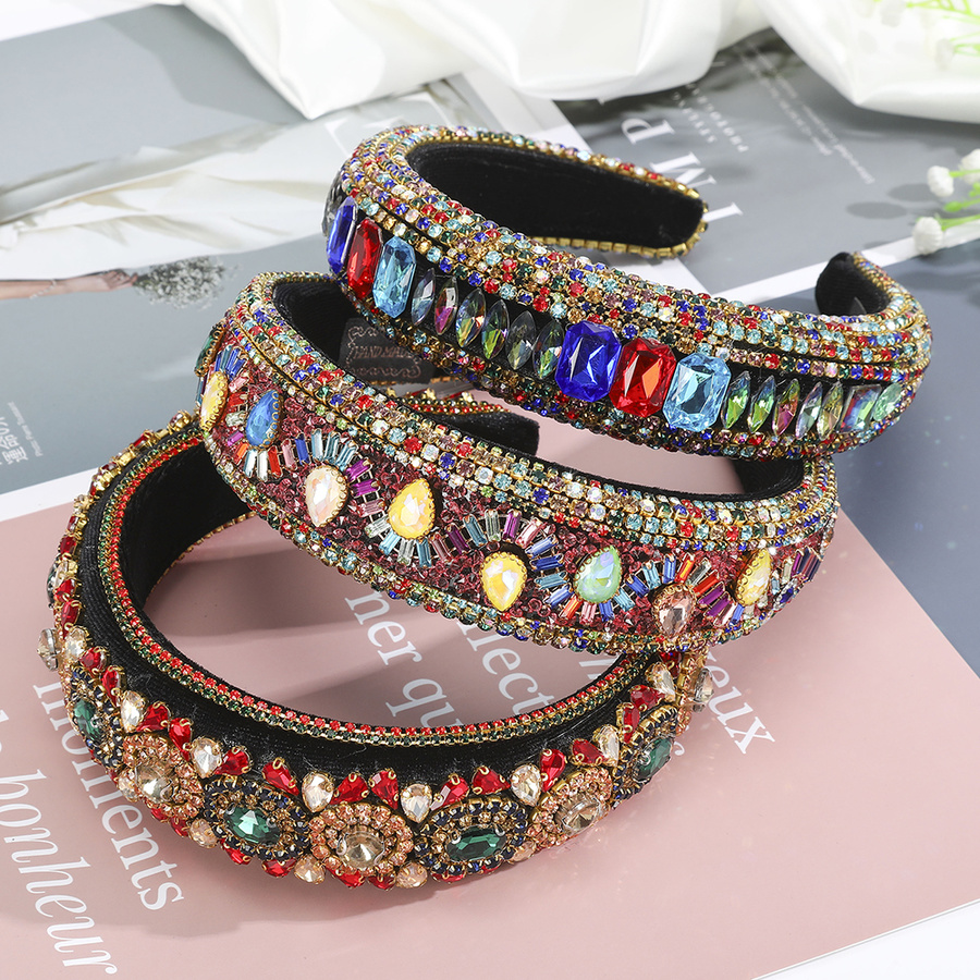 Băng Đô Cài Tóc Đính Đá Nhân Tạo Sang Trọng Dành Cho Nữ