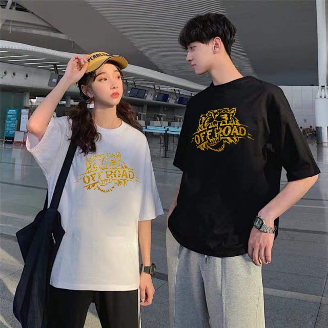 Áo thun tay lỡ unisex nam nữ OFFROAD form rộng dáng xuông chất mịn áo thun oversize basic