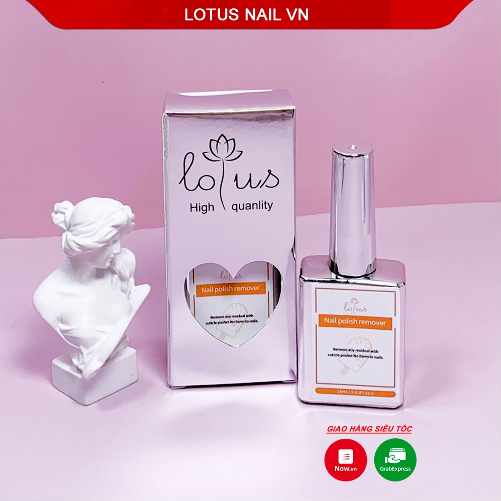 Nước phá gel nhanh không cần ủ (nail polish remover)