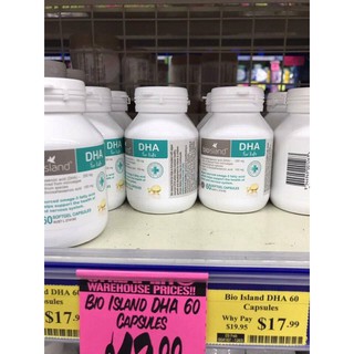 DHA BioIsland 60 Viên Úc cho bé từ 6 tháng trở lên