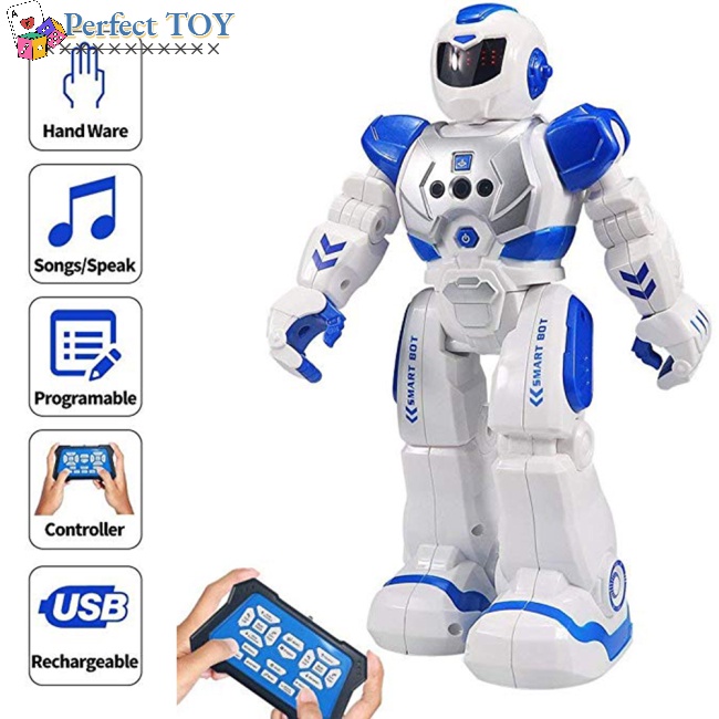 Rô Bốt Điều Khiển Từ Xa Thông Minh Có Đèn LED Và Điều Khiển Từ Xa Kèm Phụ Kiện