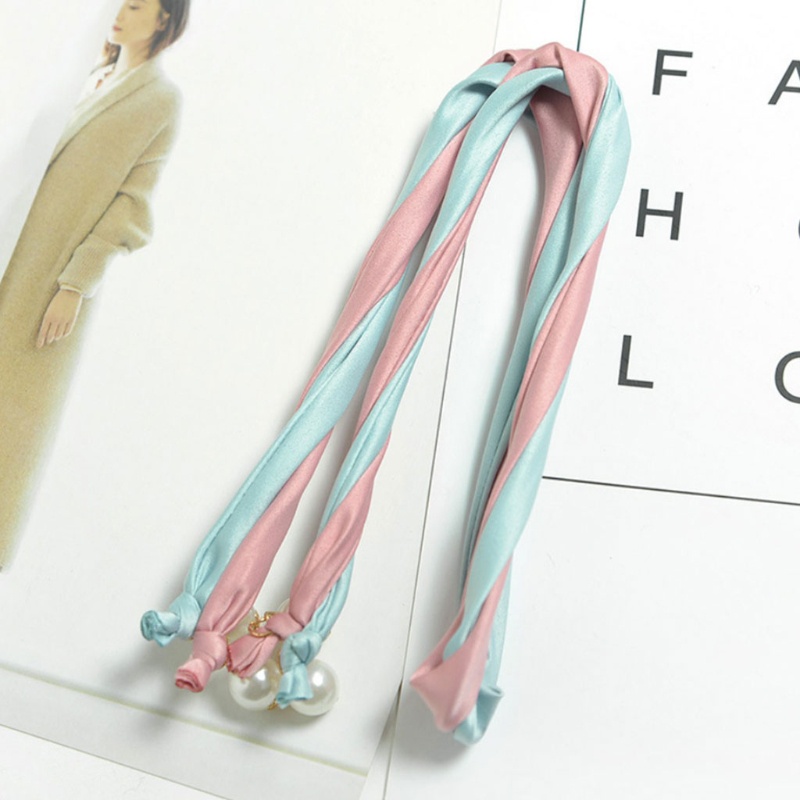 Băng Đô Tai Thỏ Mềm Mại Đính Ngọc Trai Dành Cho Nữ