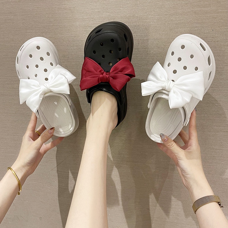 Sục y tá đế dày 7cm, Dép cross siêu nhẹ chống trượt, đi mưa, chống trơn