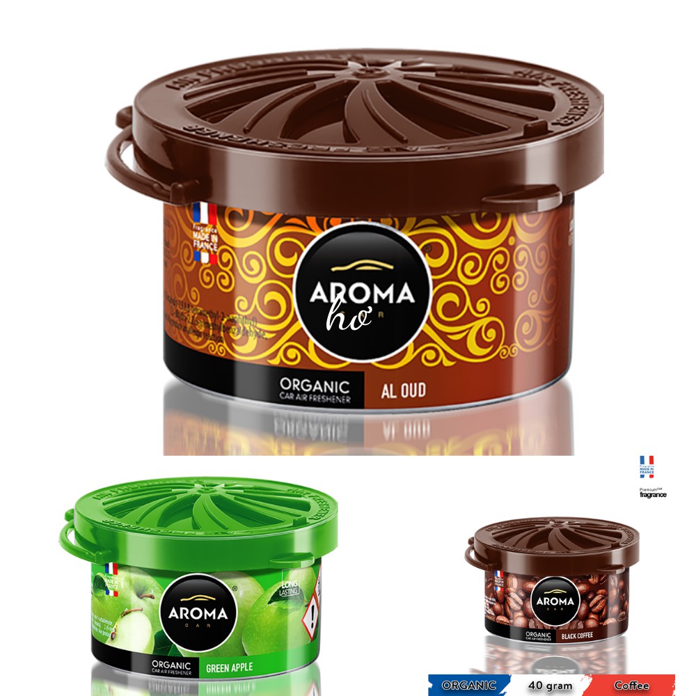 (ORGANIC) Sáp Thơm Ô tô Made In EU Hương Thơm Dịu Nhẹ An Toàn Sức Khỏe