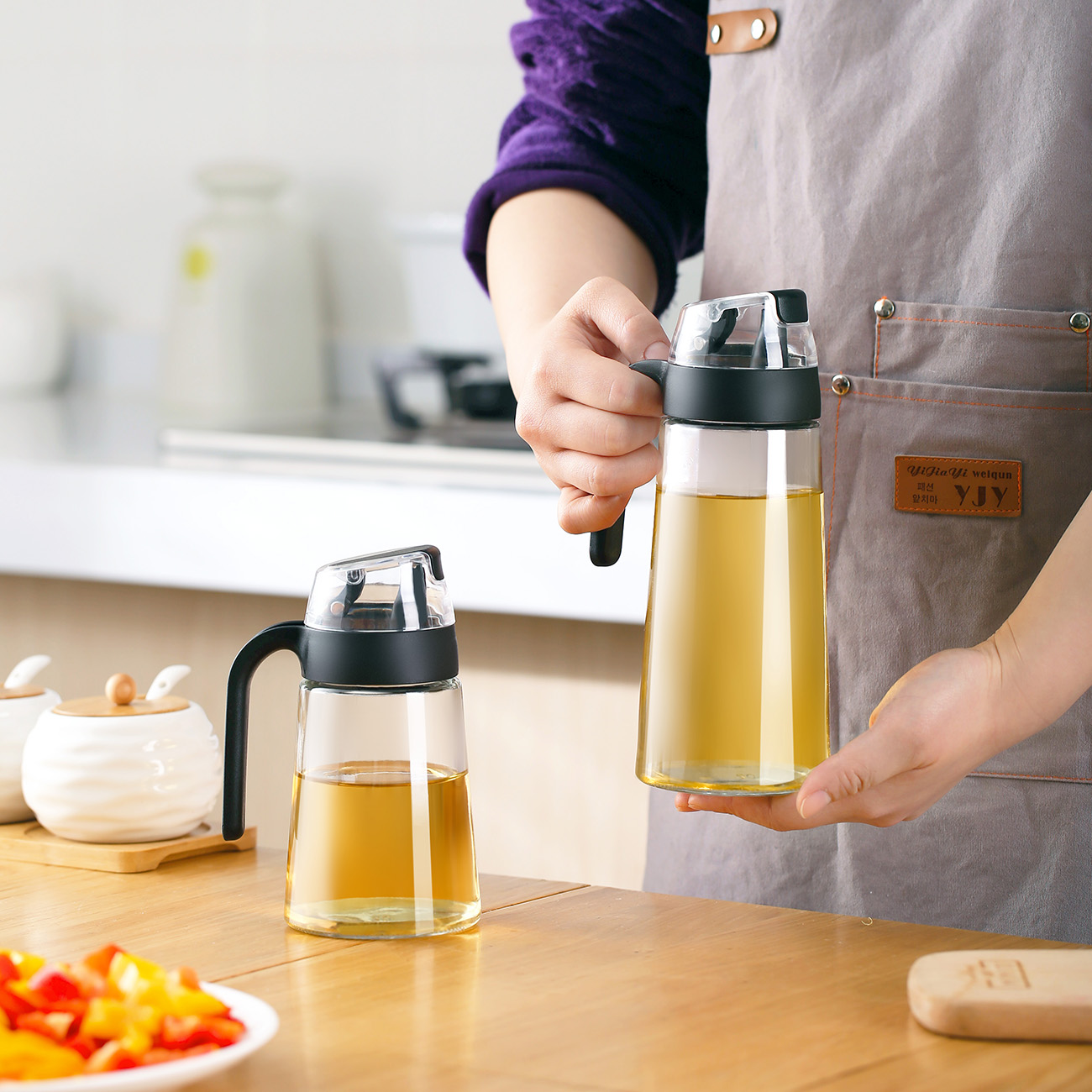 Bình Đựng Dầu Shepherd Bằng Thủy Tinh Niêm Phong Kín Dung Tích Lớn Mở Tự Động | BigBuy360 - bigbuy360.vn