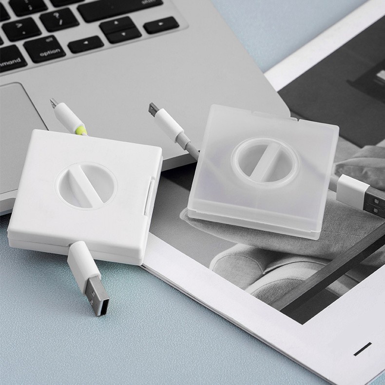 Giá Đỡ Điện Thoại/Dây Cáp Sạc Hình Vuông Bằng Nhựa Đa Năng Có Thể Tái Sử Dụng