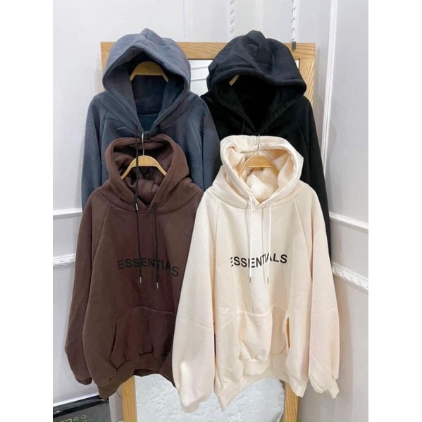 Áo Hoodie Essentials Nam Nữ Chất Nỉ Cotton Dày Dặn Form Rộng Unisex- Áo Nỉ Nam Nữ Ulzzang Hoạ Tiết | BigBuy360 - bigbuy360.vn