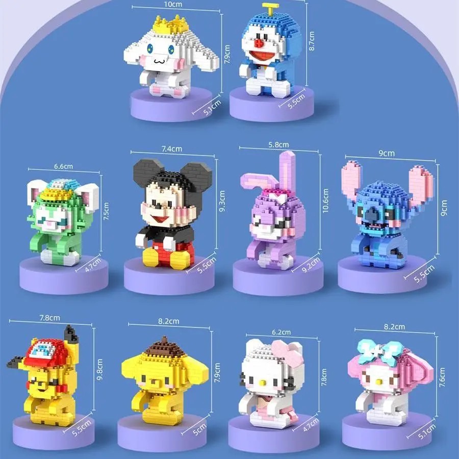 Mô Hình Đồ Chơi Lắp Ráp Hoạt Hình Cỡ Nhỏ P1123-1134