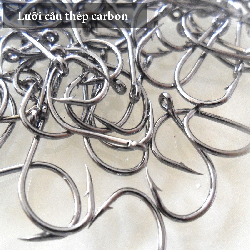 500 Lưỡi Câu Cá Thép Carbon SIZE 3-12