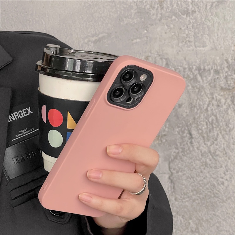 Ốp điện thoại ARMOR màu trơn trong suốt chống sốc 2 trong 1 thích hợp cho iPhone 13 12 11 Pro MAX XS MAX