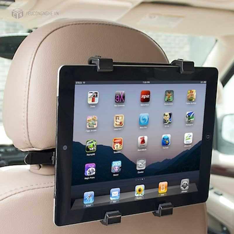 Gía Đỡ Điện Thoại Và Ipad Gắn Ghế Xe Hơi Thông Minh Xoay 360