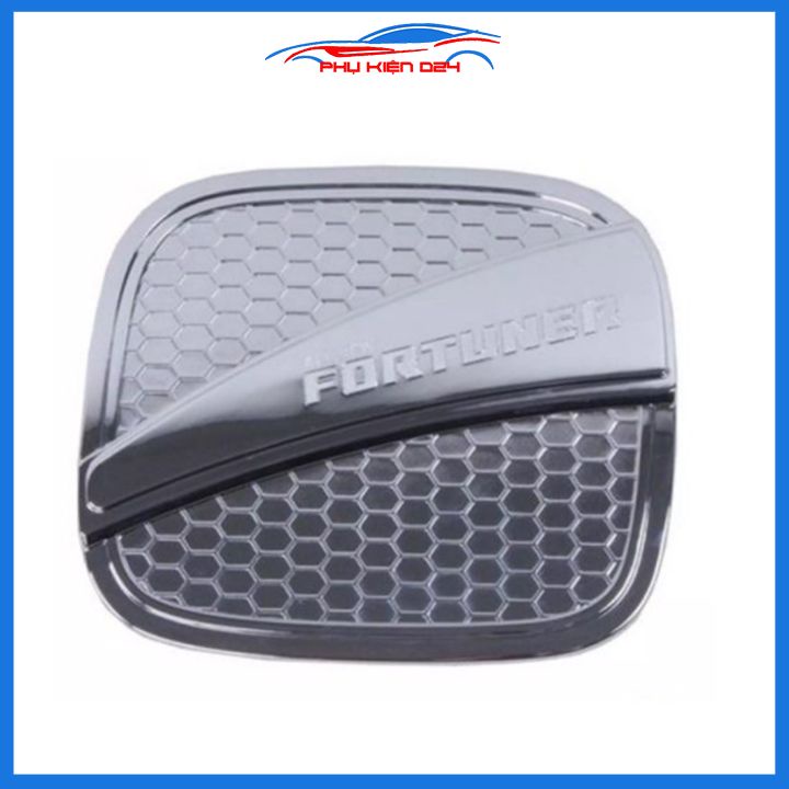 Ốp nắp xăng Fortuner 2017-2018-2019-2020-2021 nhựa đen bảo vệ chống trầy trang trí ô tô
