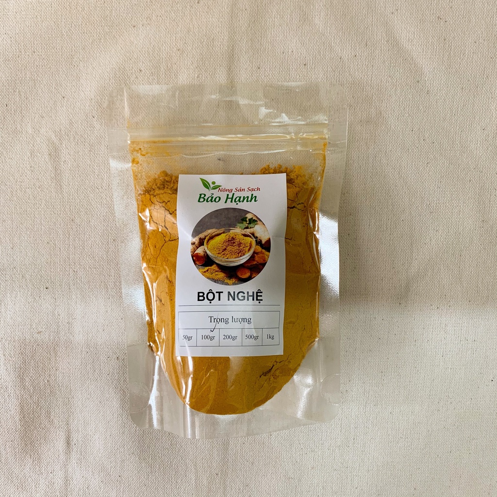 Bột nghệ vàng nguyên chất Turmeric Powder 100gr  Natural BH Spices chế biến thực phẩm – BHS011