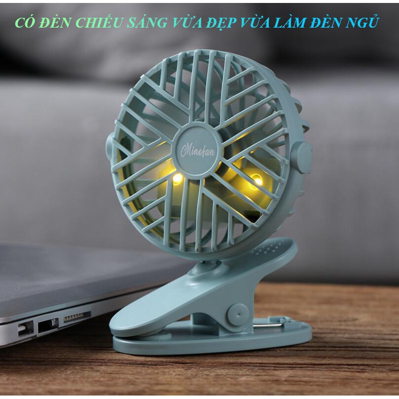 Quạt kẹp mini cầm tay cực tiện chuẩn nội địa Trung