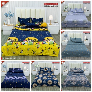 Bộ Ga Gối 4 Món Cotton Polly In Hình 3D Họa Tiết Hoàng Gia tone tối Sang Trọng  sạch sẽ👉 By H&T Chăn Ga Gối Cao Cấp