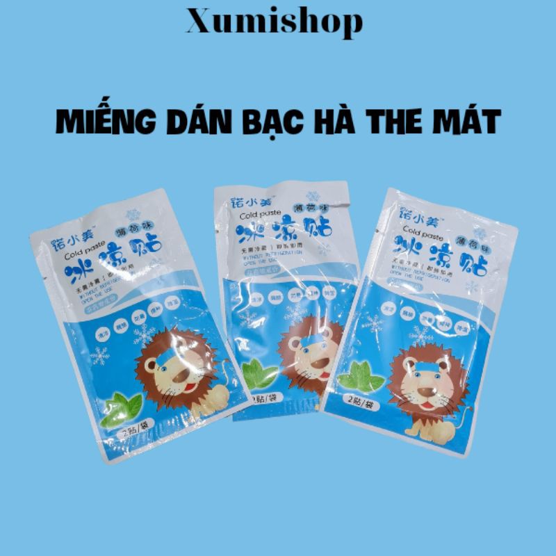 Miếng Dán Lạnh Làm Mát Mùa Hè Combo 2 Miếng Dán Chống Nóng PAD Giải Nhiệt Mùa Hè Cho Học Sinh Hương Trái Cây Xumi040