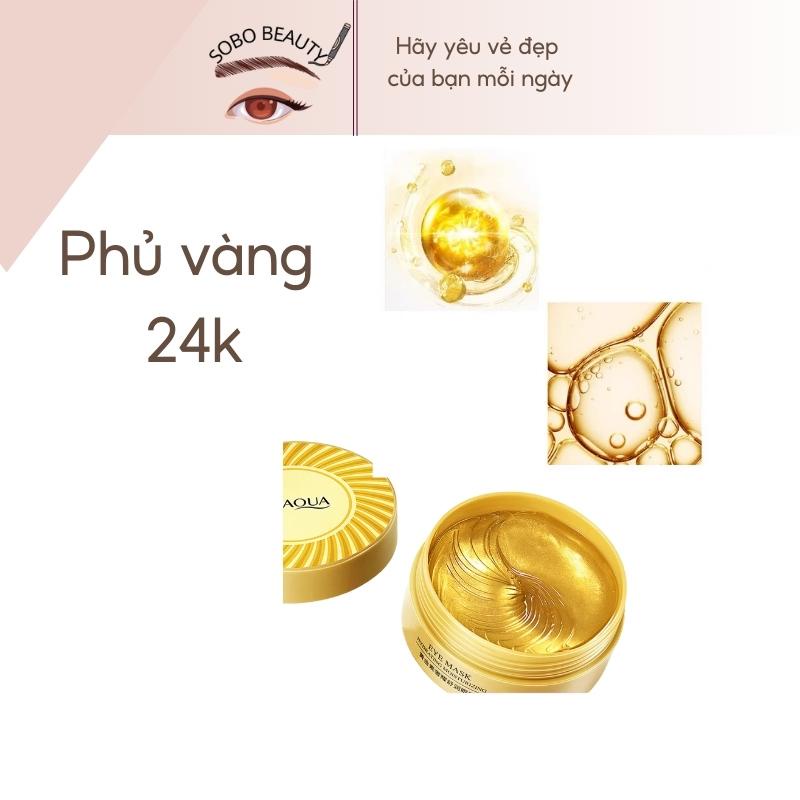 Mặt nạ mắt giảm thâm tàn nhang ngan mụn da sáng thương hiệu BIOAQUA màu vàng, màu xanh, trai biển đen