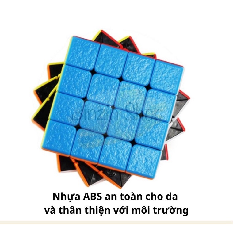 Combo 4 rubik 2x2 3x3 4x4 5x5 stickerless Sengso trơn, mượt