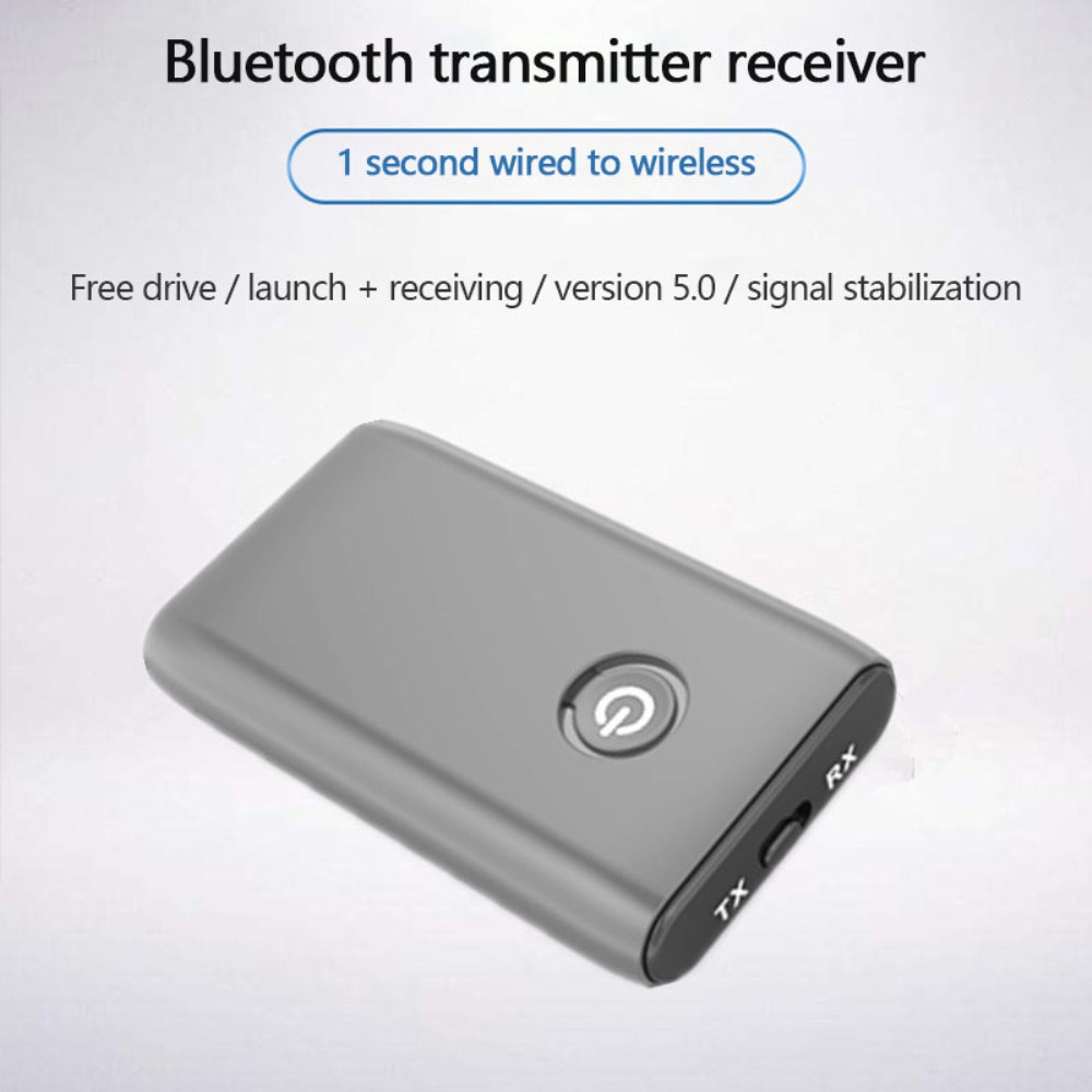 【ready】 Two-In-One Bluetooth Audio Transceiver Receiver Transmitter 3.5MM For Computer TV Speakers Adapter lotus1