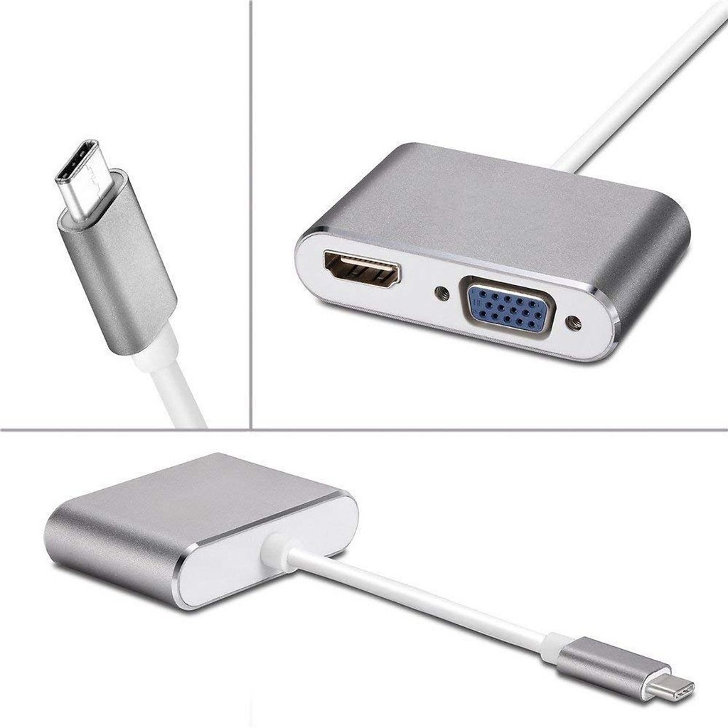 Cáp Chuyển Usb Type-C to HDMI & VGA 4k  Đảm Bảo Chất Lượng.TCRH1 TM