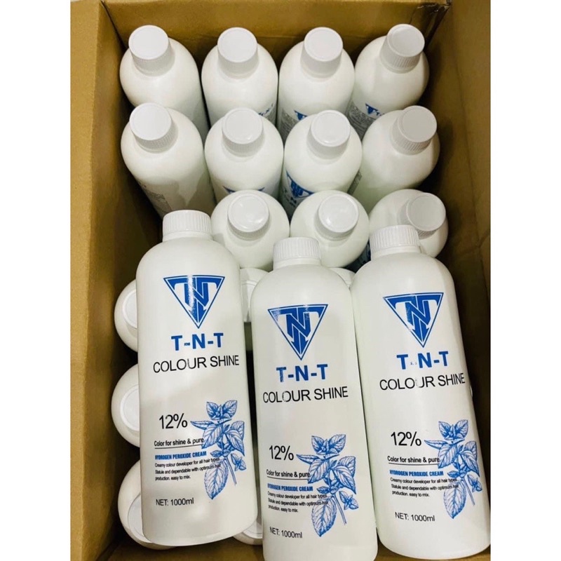 Oxy trợ nhuộm TNT hương bạc hà chống xót da đầu chai 1000ml