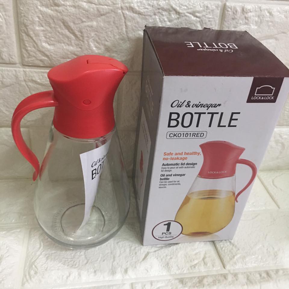 Bình Thủy Tinh Rót Dầu Lock&amp;Lock CKO101 550ml - Larva Store